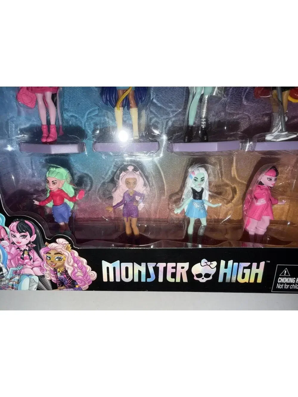 Monster High Mini Figures 8 Pack Collectible Character Dolls Playset Toy